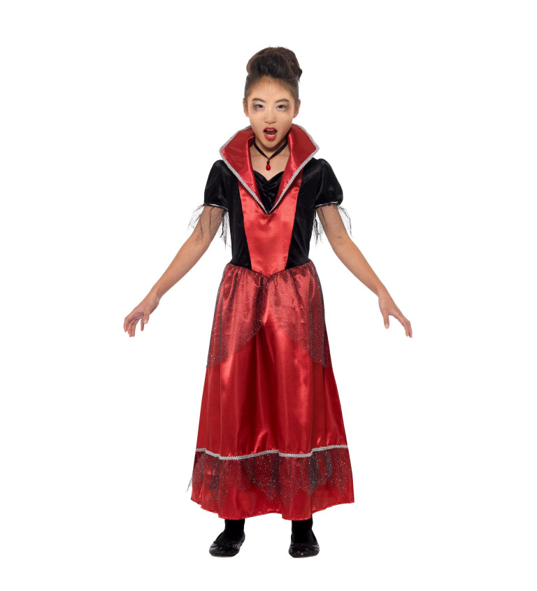 Dětský kostým na Halloween - Vampírská princezna