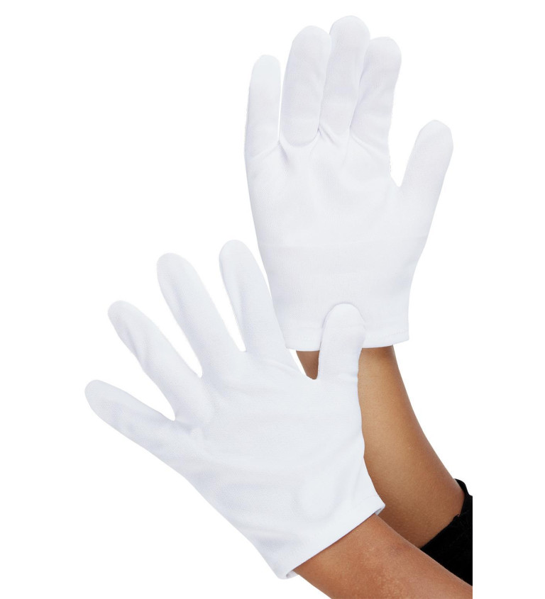 Bílé dětské rukavice