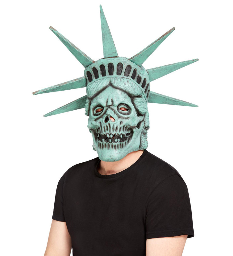Liberty skull latexová maska