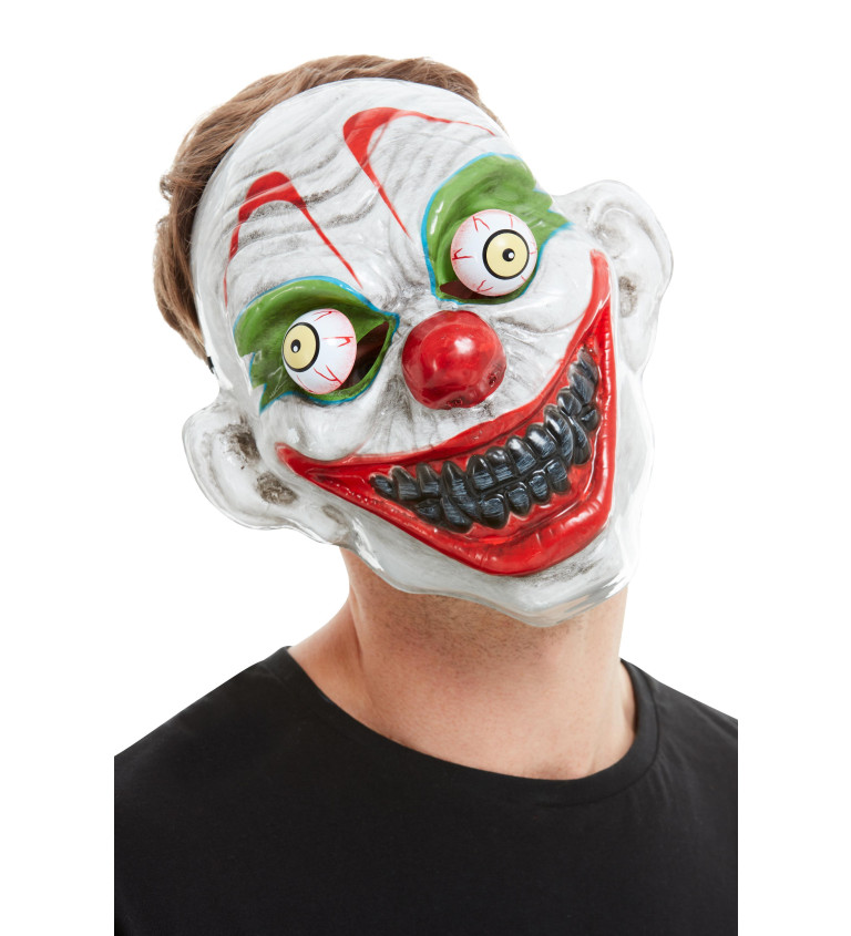 Maska klaun hýbací oči