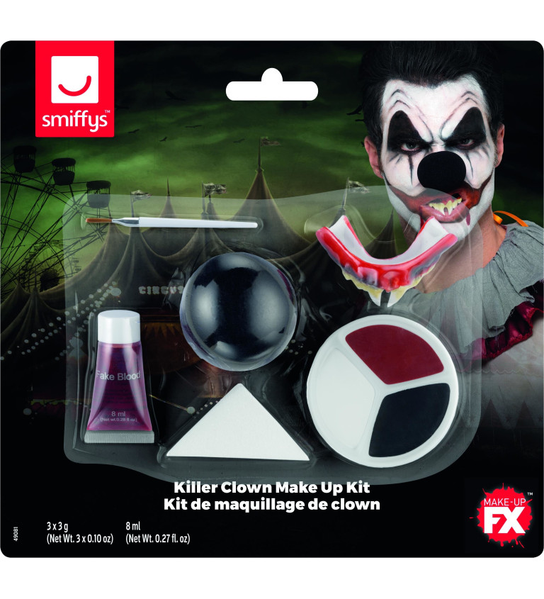 Make-up sada - zabijácký klaun