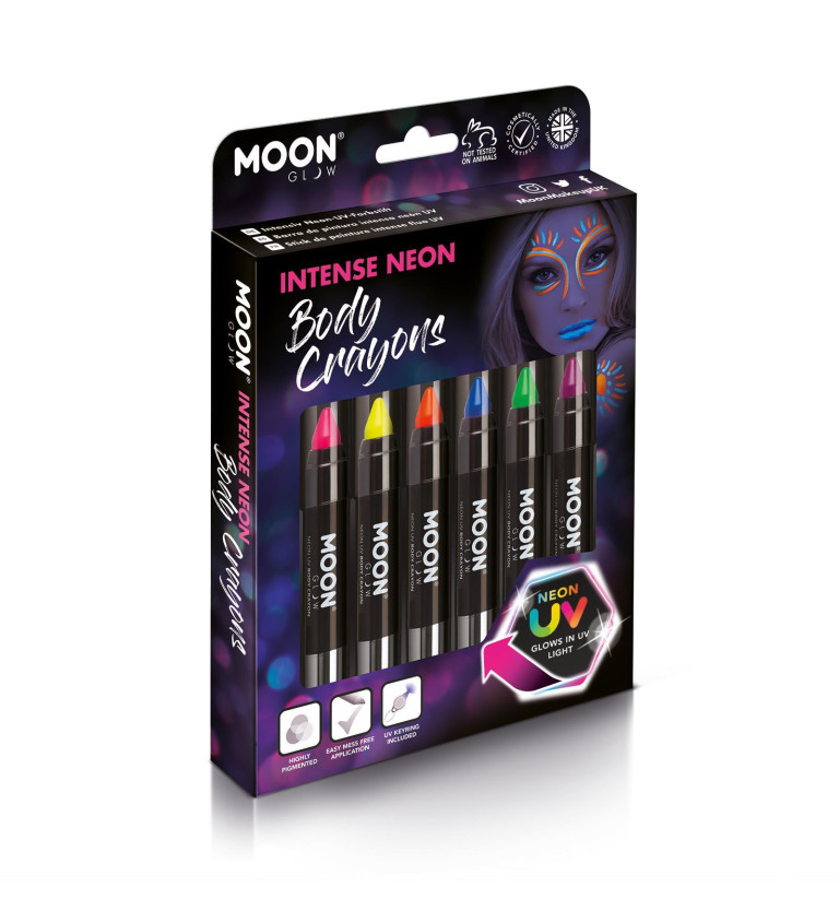Moon neon tužky sada