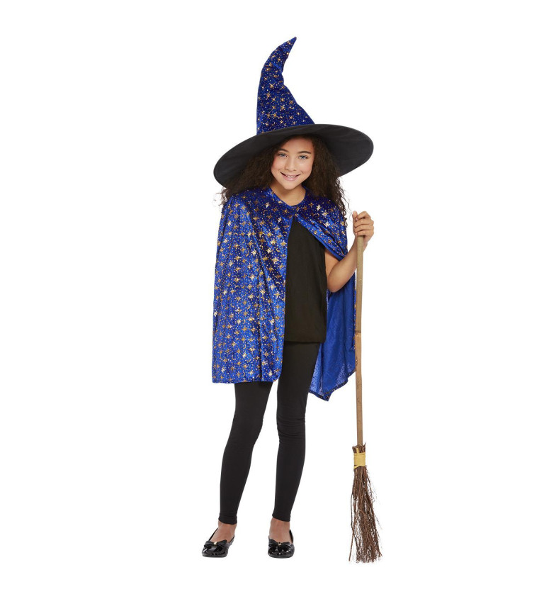 Dětský kostým - třpytivá čarodějnice