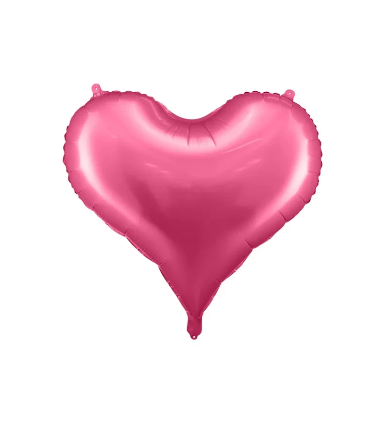 Fóliový balónek Srdce, tmavě růžová, 75cm