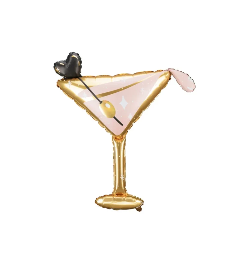 Fóliový balónek Sklenička barevná 1 m