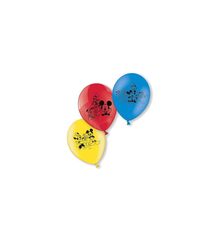 Latexové balónky 22,8 cm Mickey, 6 ks