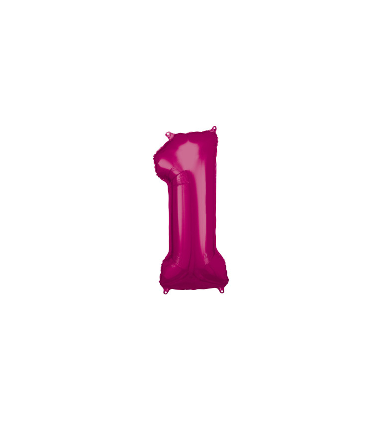 Růžový balón číslo 1