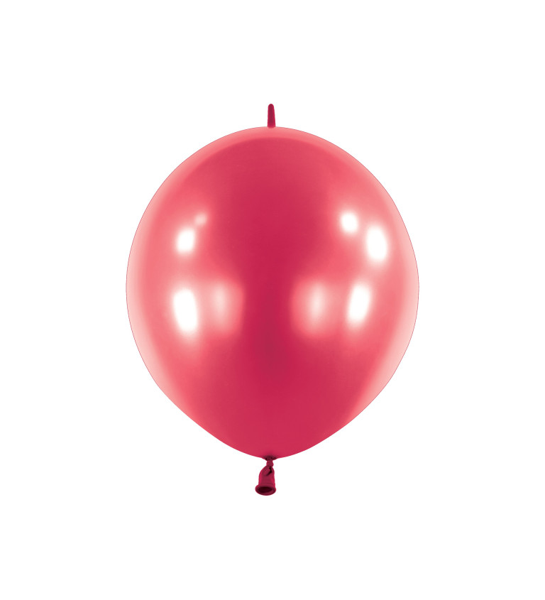 Latexové balónky 30 cm metalické, burgundové, 50 ks