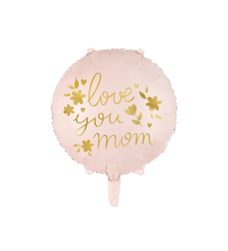 Fóliový balónek ''Love you mom'' 35 cm