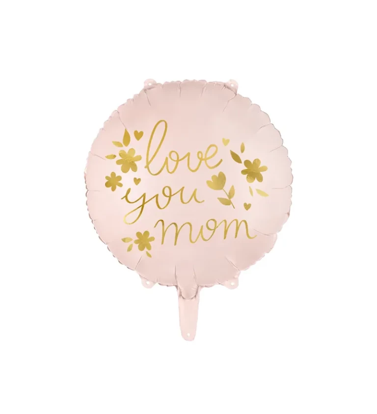 Fóliový balónek ''Love you mom''