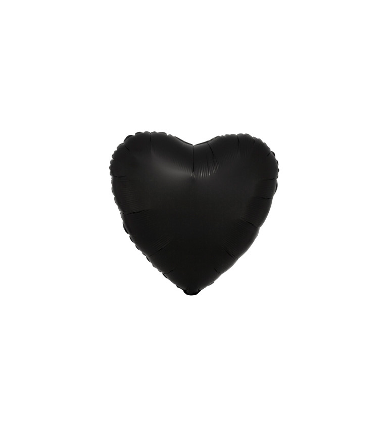 Fóliové srdce - černé