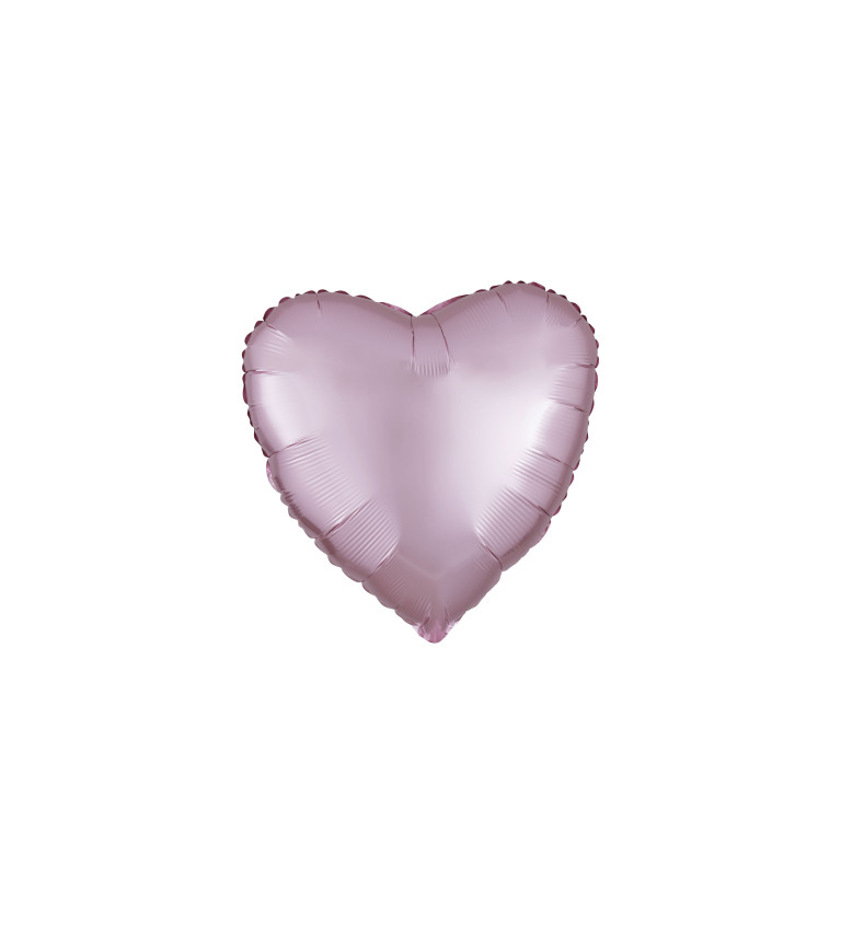 Fóliové srdce - světle růžové