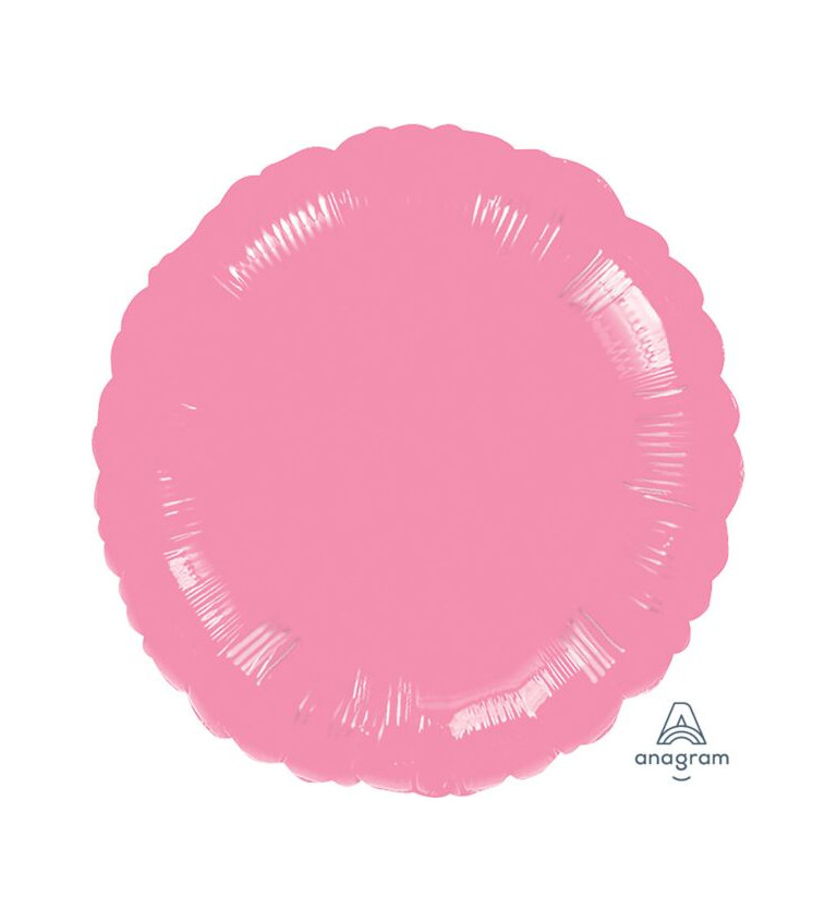 Fóliový balónek kulatý - růžový