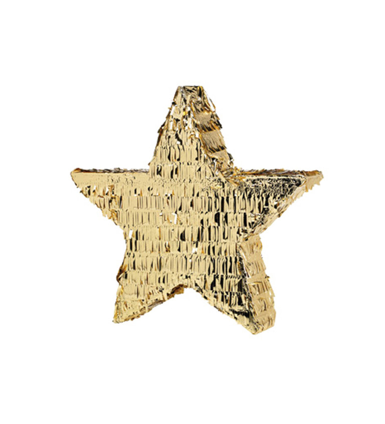 Piňata - zlatá hvězda