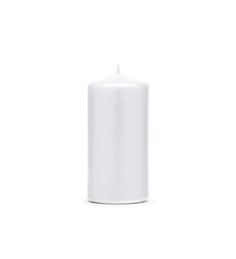 Sloupková svíčka - bílá