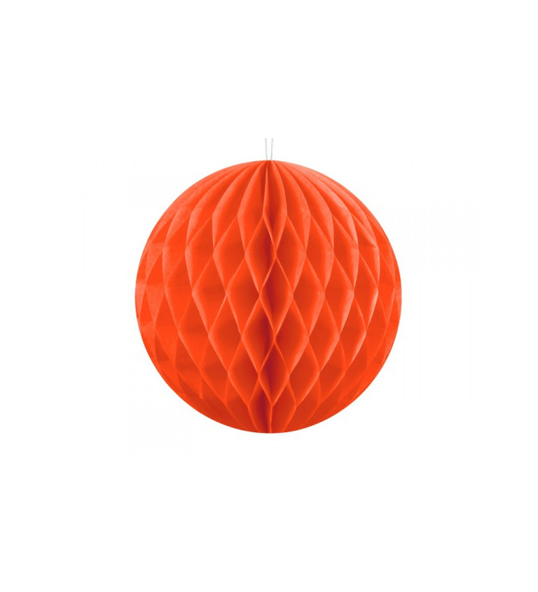 Dekorativní koule oranžová 10 cm