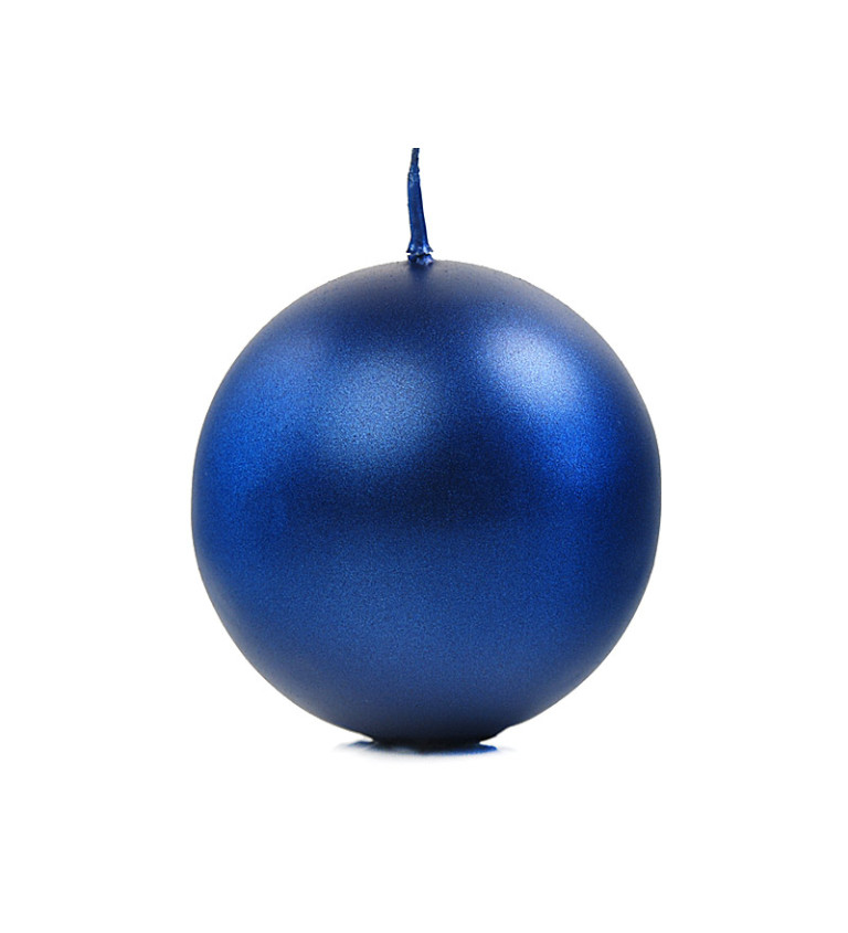 Svíčka - koule tmavě modrá