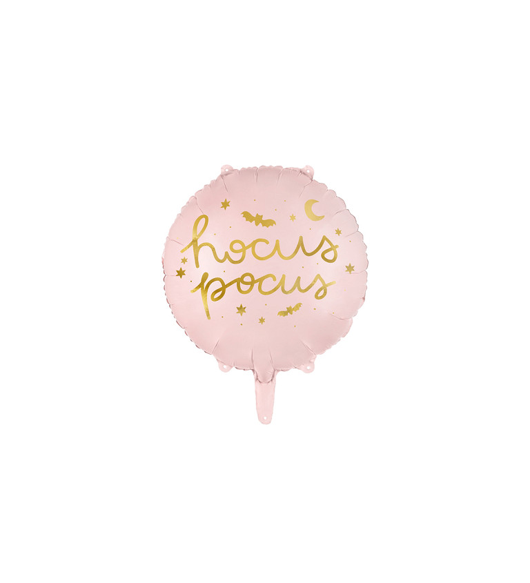 Fóliový balónek Hocus Pocus v růžové barvě