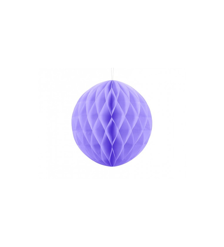 Papírová dekorační koule - fialová