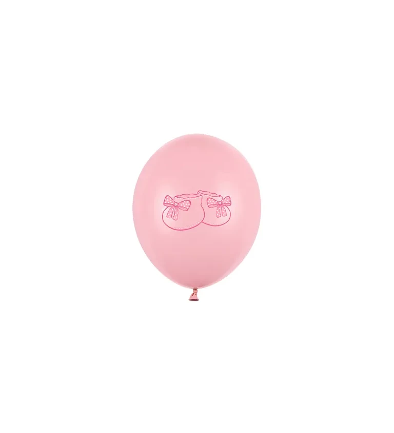 Latexové balónky 30 cm růžové tenisky, 50 ks