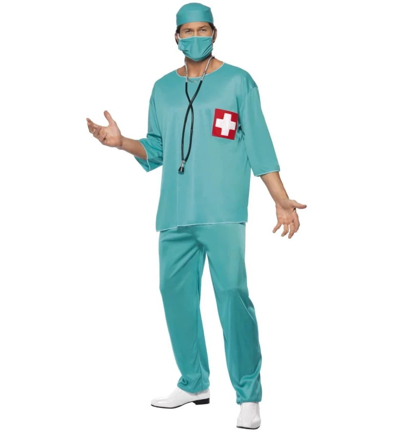 Pánský kostým - Chirurg s rouškou