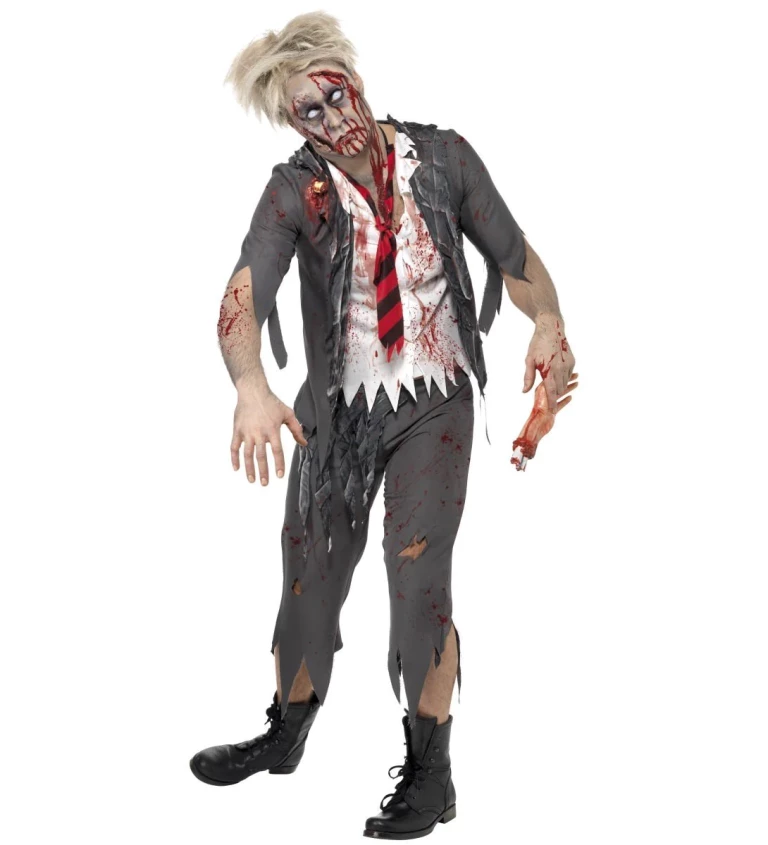 Pánský kostým - Zombie školák