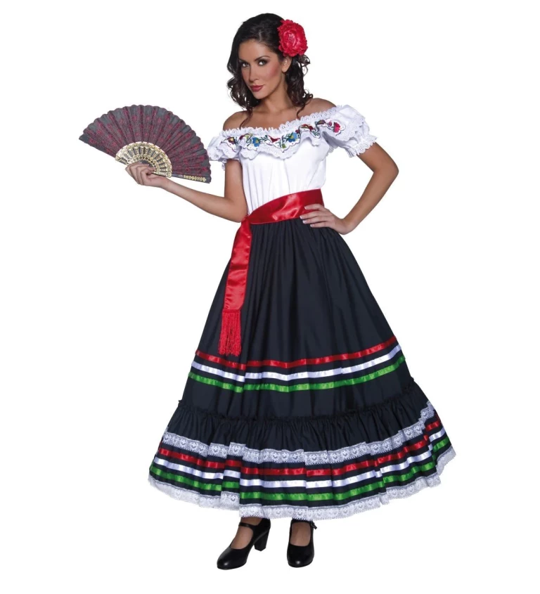 Dámský kostým - Mexičanka - deluxe
