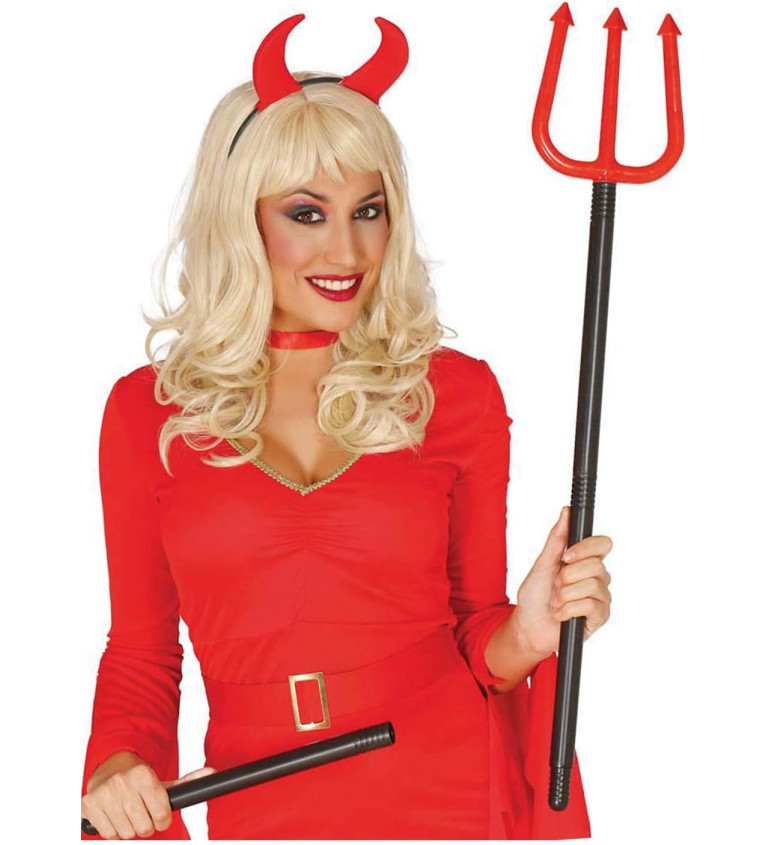 Skládací vidle pro čerta - červený