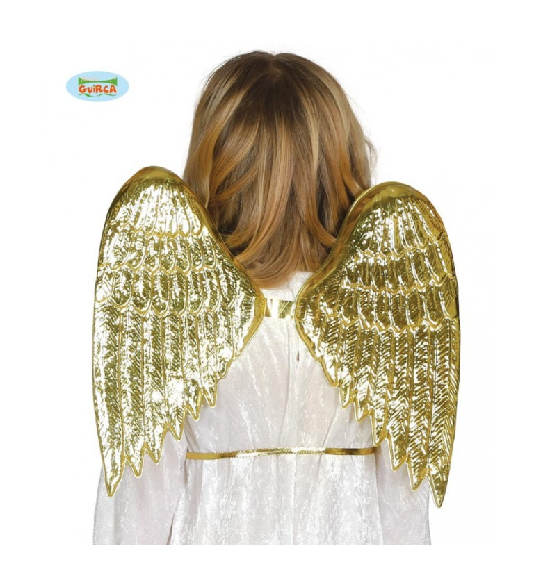Dětská zlatá andělská křídla