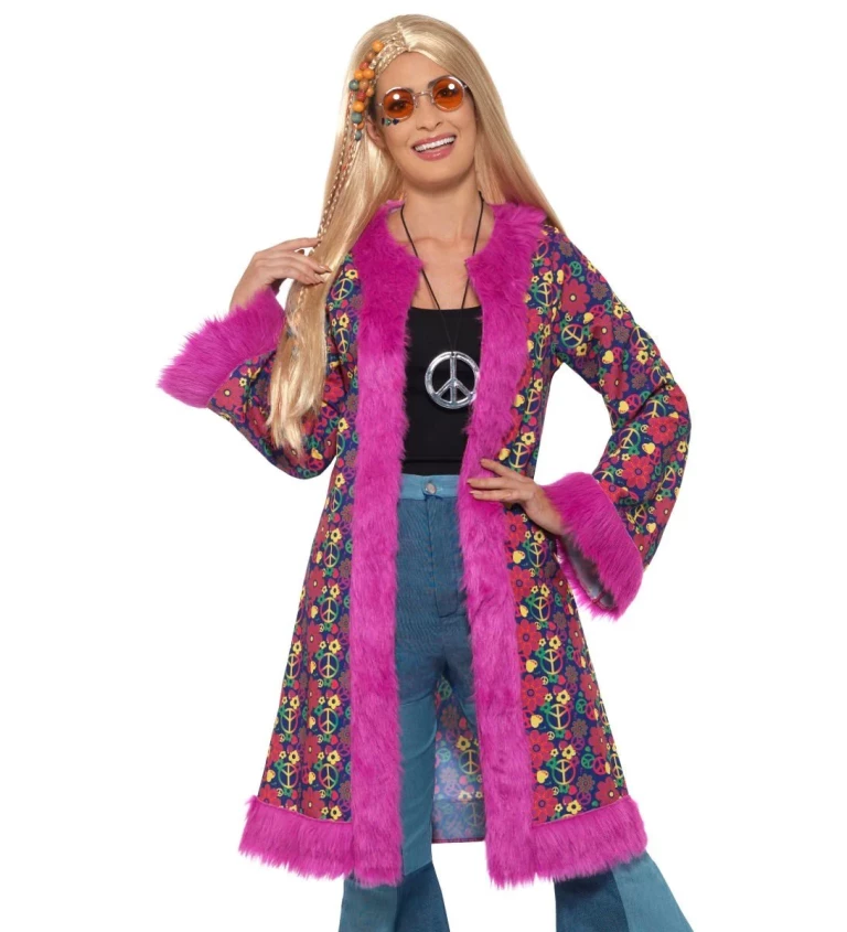 Dámský kostým - Hippie plášť - 60. léta