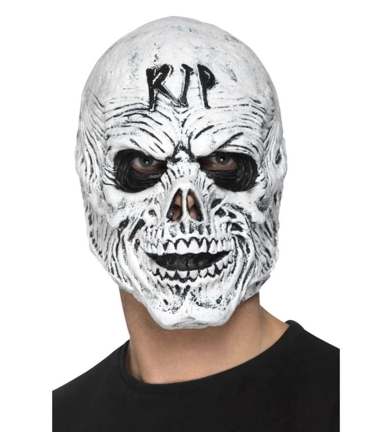Halloweenská maska RIP skull