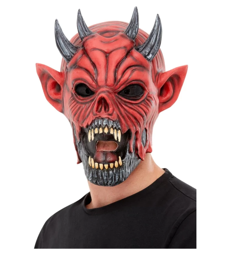Latexová maska Čtyřrohý pekelník
