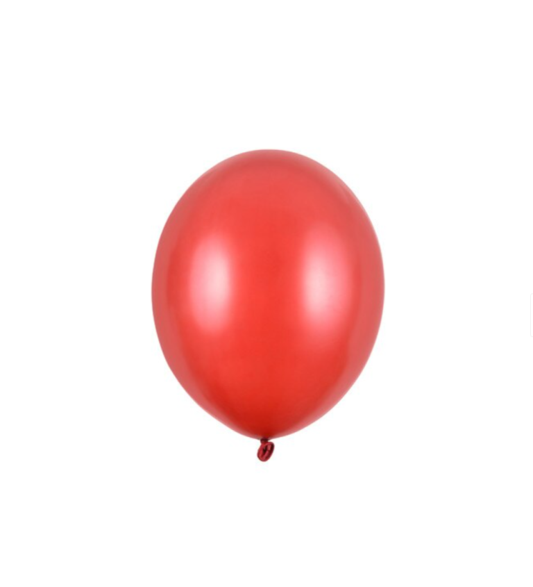 Červené malé balónky