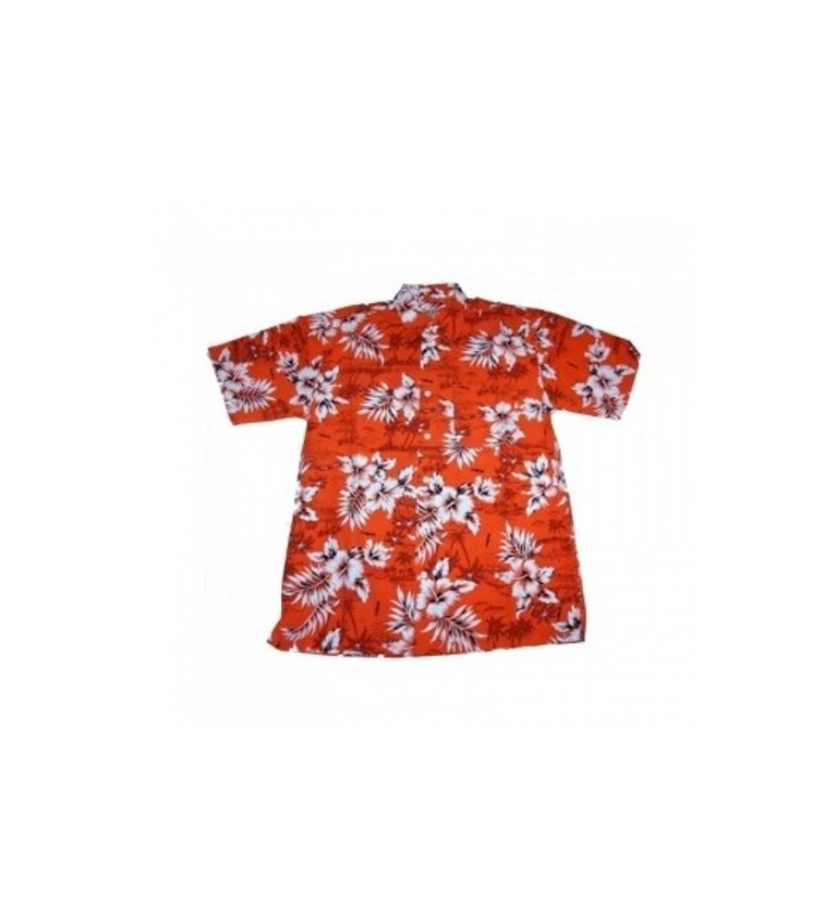 Havajská košile v červené barvě