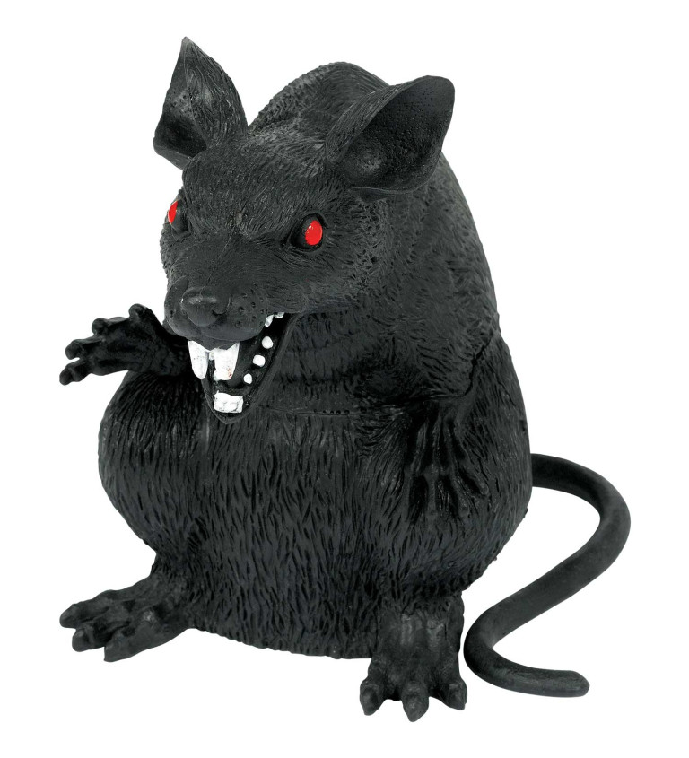Dekorace - černá krysa