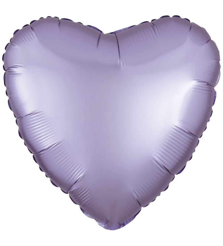 Fóliový balónek pastelově fialové srdce