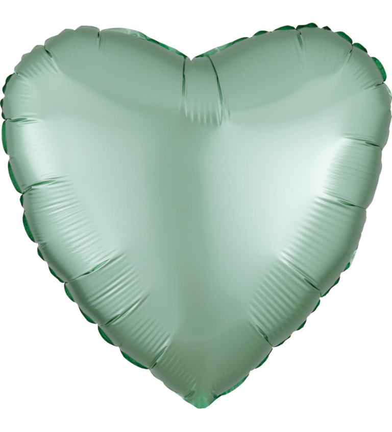 Foliový balónek srdce zelený