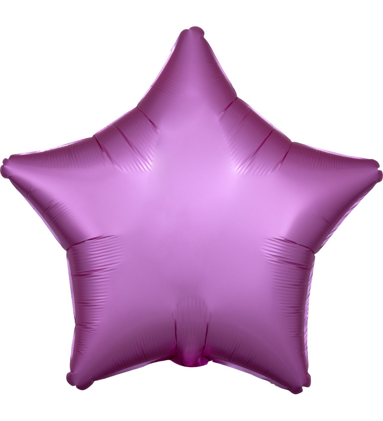 Foliový balónek hvězda - světle fialový