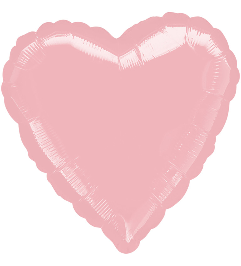 Fóliový balónek růžové srdce