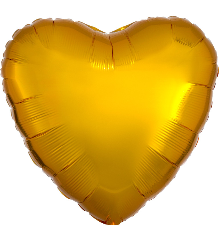 Fóliový balónek žluté srdce