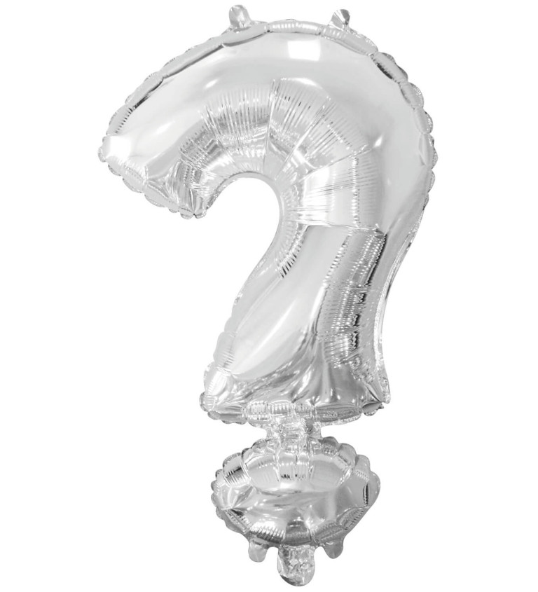 Mini stříbrný balónek znak ?