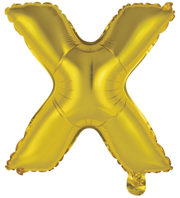 Mini zlatý balónek X