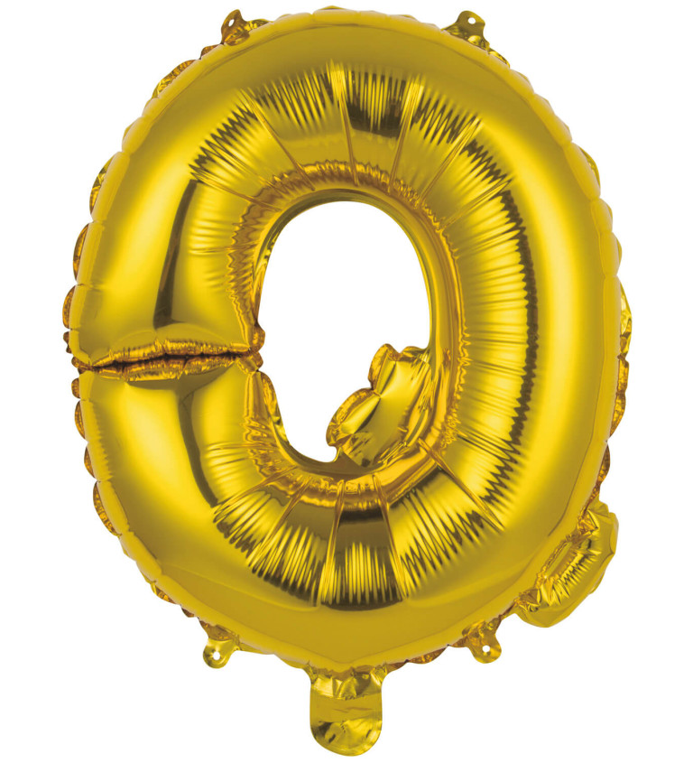 Mini zlatý balónek Q