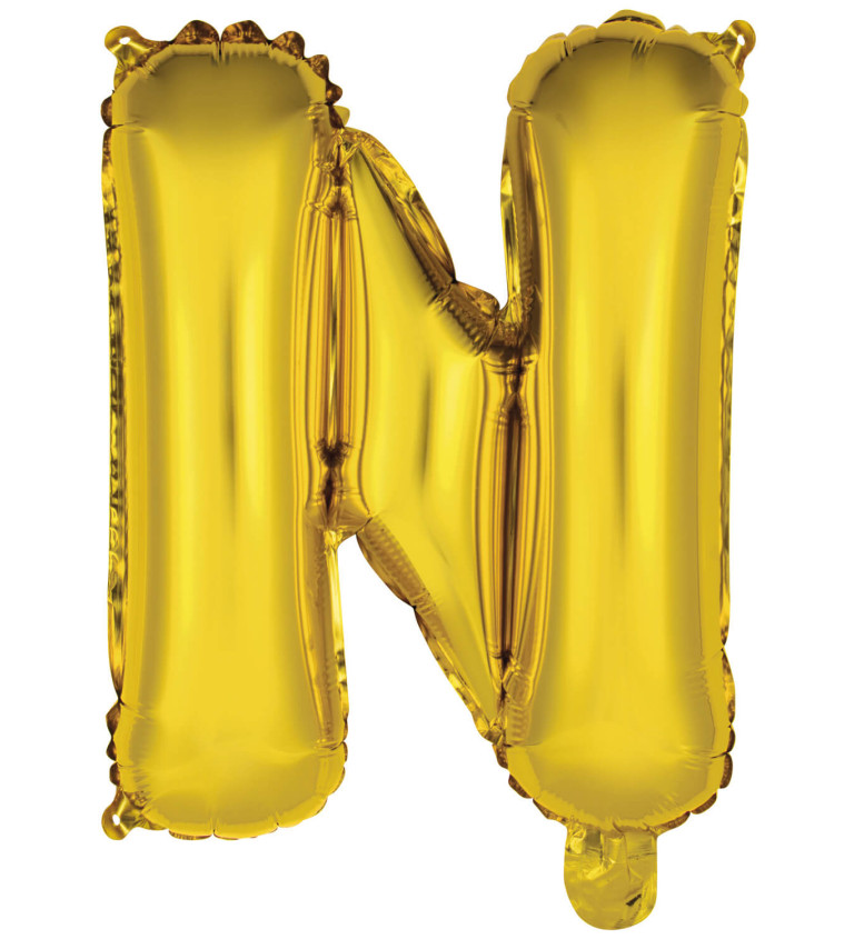 Mini zlatý balónek N