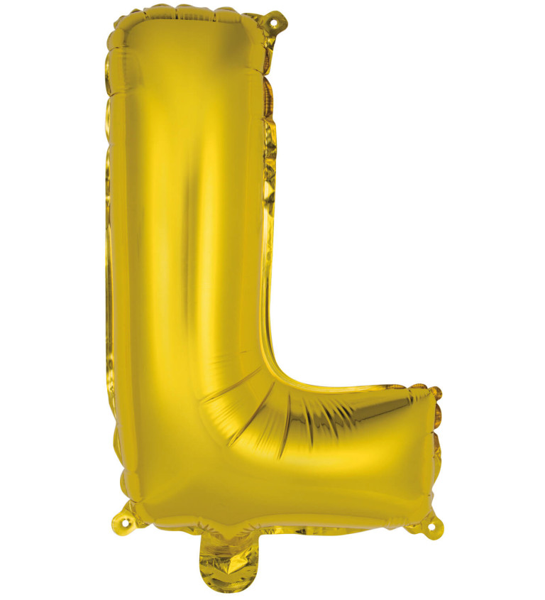Mini zlatý balónek L