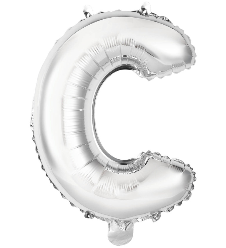 Mini stříbrný balónek C