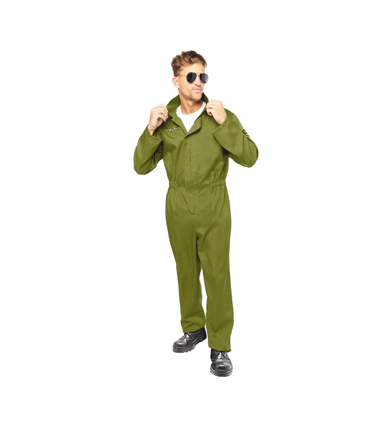 Pánský kostým zelený pilot