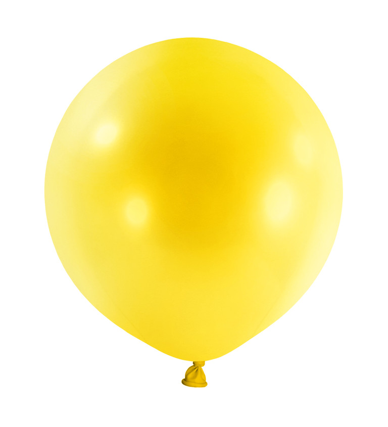 Kulaté žluté balónky