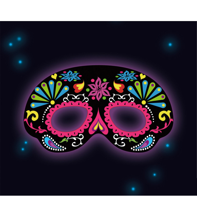 Svítící mexická maska
