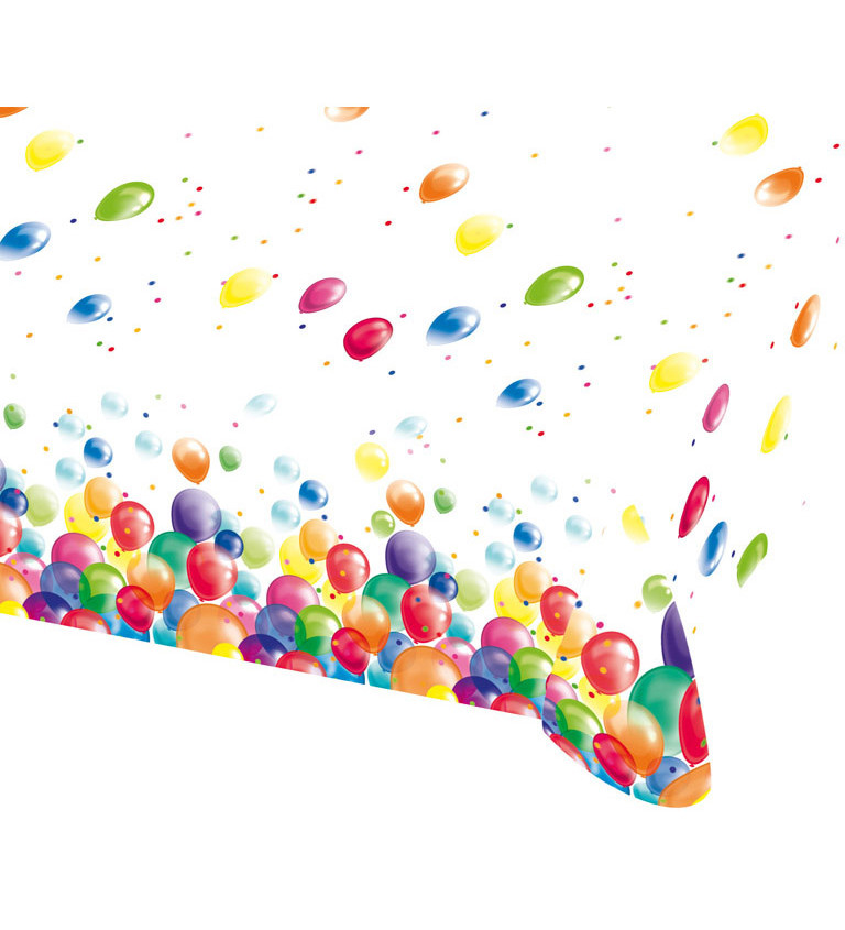 Ubrus plastový - motiv balónků